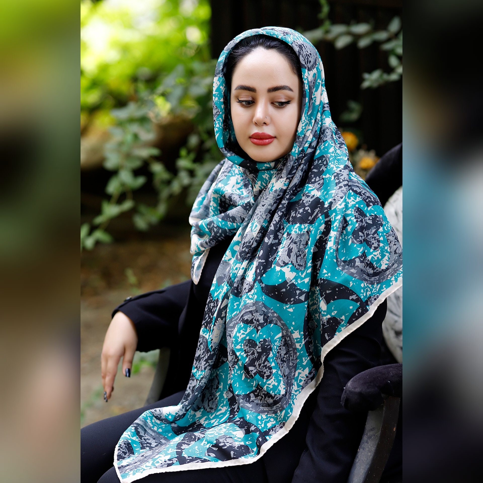 روسری دستدوز